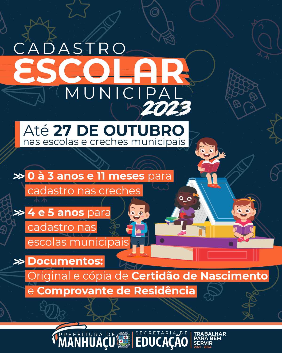 Prefeitura Municipal De Manhuaçu Cadastro Escolar Do Ensino Infantil Termina Na Próxima Semana 2002